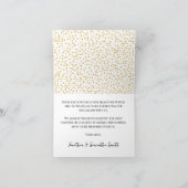 サンキューカード金ゴールドグリッタードット結婚ブライダル サンキューカード (内部)