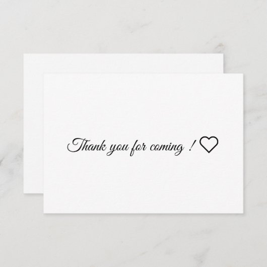 サンキューカード (正面/裏面)