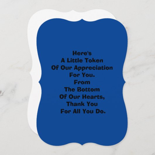 サンキューカード (正面/裏面)