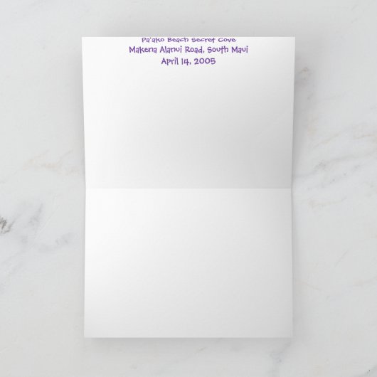 サンキューカード (内部)