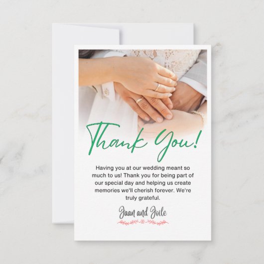 サンキューカード (裏面)