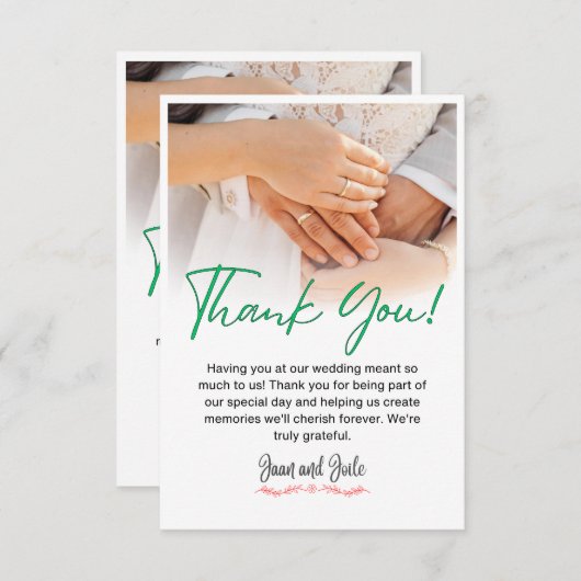 サンキューカード (正面/裏面)