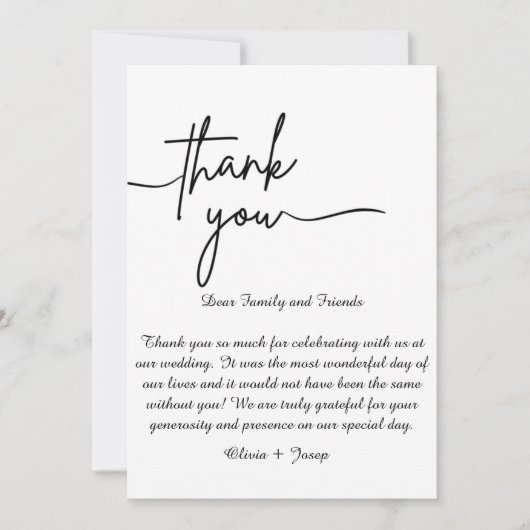 サンキューカード (正面)