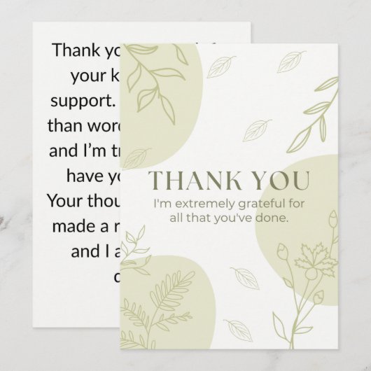 サンキューカード (正面/裏面)