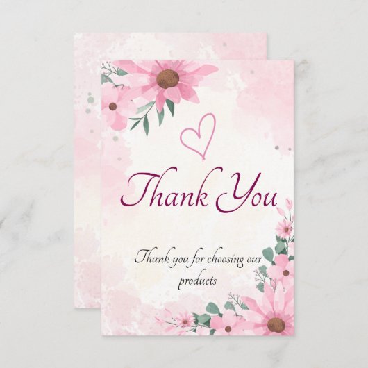 サンキューカード (正面/裏面)