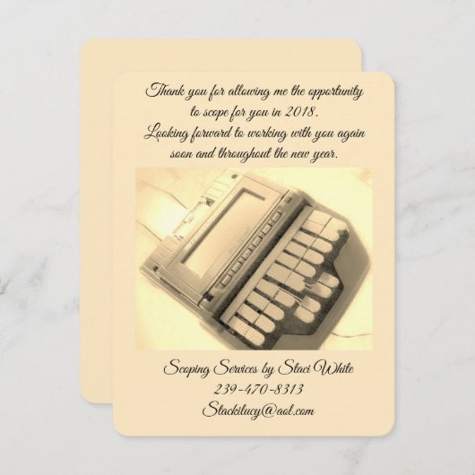 サンキューカード (正面/裏面)