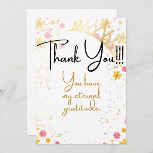 サンキューカード (正面/裏面)