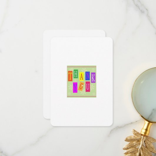 サンキューカード (正面/裏面インサイチュ)