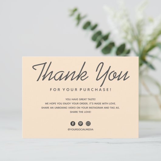 サンキューカード (スタンド正面)