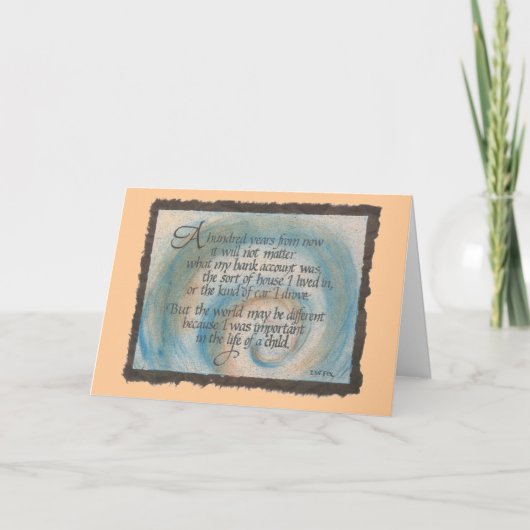 サンキューカード100年の サンキューカード (正面)