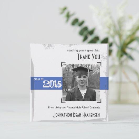 サンキューカード2015卒業素朴青パーティー 招待状 (スタンド正面)