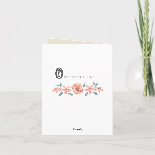 サンキューカード|のヴィンテージの物語の本のベビーシャワー サンキューカード (裏面)