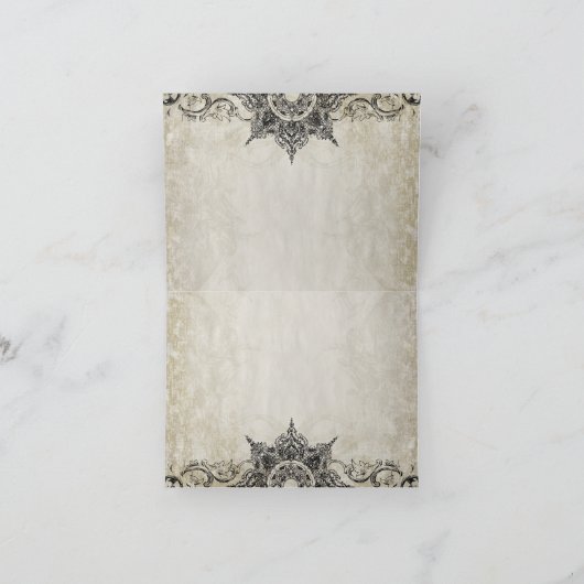 サンキューカード - イエロー ソング バード ケージ フラワル (内部)