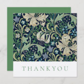 サンキューカード:ウィリアム・モリス:ハニーサックル サンキューカード (正面/裏面)