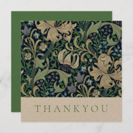 サンキューカード:ウィリアム・モリス：ハニーサックル サンキューカード