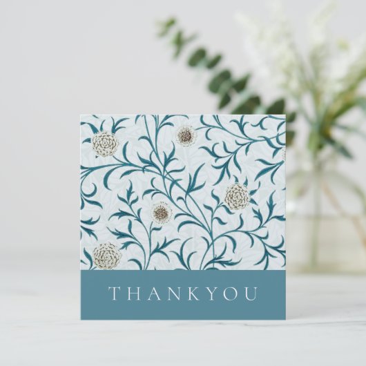 サンキューカード:ウィリアム・モリス:フローラデザイン サンキューカード (スタンド正面)