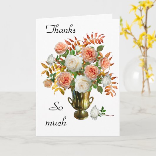 サンキューカード カード (黄色い花)