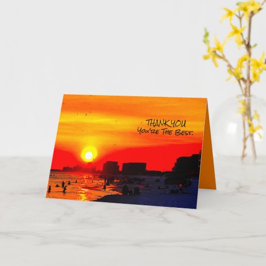 サンキューカード カード (黄色い花)