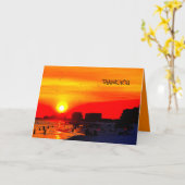 サンキューカード カード (黄色い花)