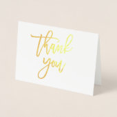 サンキューカード – クラフト付き金箔紙 箔カード (正面)