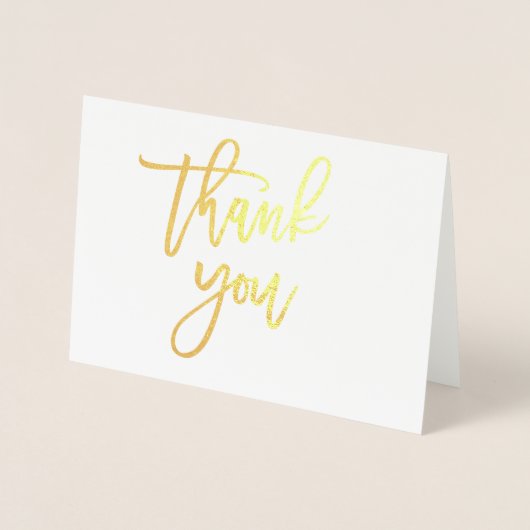 サンキューカード – クラフト付き金箔紙 箔カード (正面)