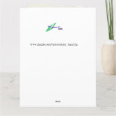 サンキューカード:コッカースパニエル犬つる植物&バラ サンキューカード (裏面)