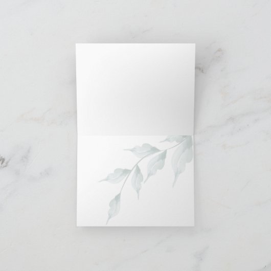 サンキューカード | コーラルと薄紫アクアレルフローラ ノートカード (内部)