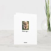 サンキューカード-ゴールデン·リトリーバー サンキューカード (裏面)