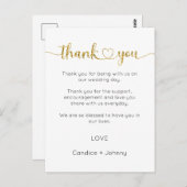 サンキューカード、スクリプトサンキューカード ポストカード (正面/裏面)