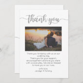 サンキューカード、スクリプトサンキューカード、写真 サンキューカード (正面/裏面)