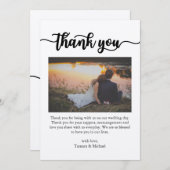 サンキューカード、スクリプトサンキューカード、写真 サンキューカード (正面/裏面)