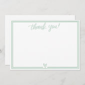 サンキューカード（セージ・グリーン） サンキューカード (正面/裏面)