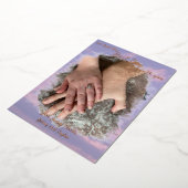 サンキューカード：ドリームクラウド恋人テーマ 箔シーズンカード (回転した状態)