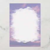 サンキューカード：ドリームクラウド恋人テーマ 箔シーズンカード (裏面)