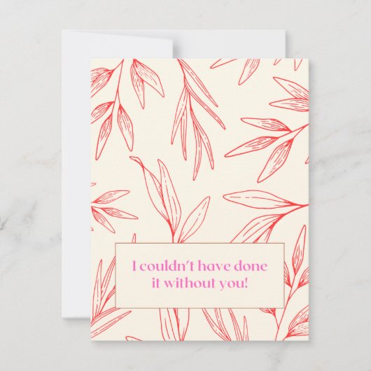 サンキューカード ノートカード (正面)