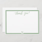 サンキューカード（ハンターグリーン） サンキューカード (正面/裏面)