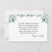 サンキューカード – バーリーウェイト男の赤ちゃん (裏面)