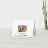 サンキューカード--パンジー サンキューカード (裏面)