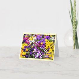 サンキューカード--パンジー サンキューカード