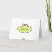 サンキューカード、ヒョウの皮付き サンキューカード (裏面)