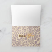 サンキューカード、ヒョウの皮付き サンキューカード (内部)