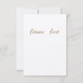 サンキューカード(フィットネス、abs実行中、トレーニング) サンキューカード (裏面)