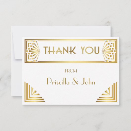 サンキューカード,フォトバック素晴らし,ギャツビー,白金ゴールド サンキューカード (正面)