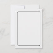 サンキューカード – ブラック5x3.5フラット (裏面)