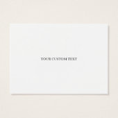 サンキューカード – ホワイト金ゴールドグライトファブ (裏面)