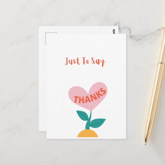 サンキューカード ポストカード (正面/裏面インサイチュ)