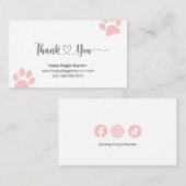 サンキューカード(ポープリント) 名刺 (正面/裏面)