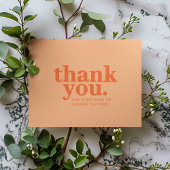 サンキューカード | レトロピンクオレンジ