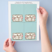 サンキューカード – 不思議の国のアリス チラシ (手)