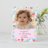 サンキューカード(写真付き) 招待状 (スタンド正面)